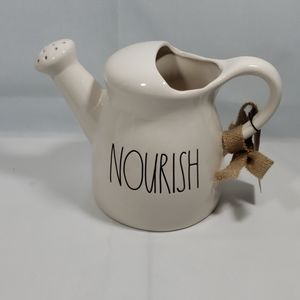 Rae Dunn Ceramic Watering Can NOURISH